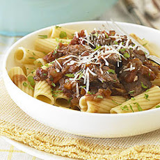 Slow-Cooker Lamb Stew with Rigatoni