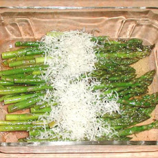 Balsamic Roasted Asparagus With Fleur De Sel and Parmesan