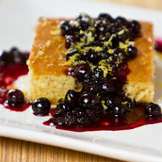 Classic Olive Oil Cake With Blueberry Marmellata