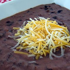 Black Cat Bean Dip With Witches Hats