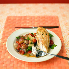 Chicken Breasts With Pepper-Potato Ragout