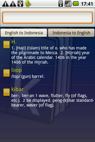 Kamus Dictionary Indonesia