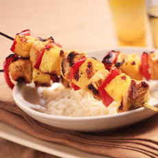 Skewered Singapore Chicken and Pineapple