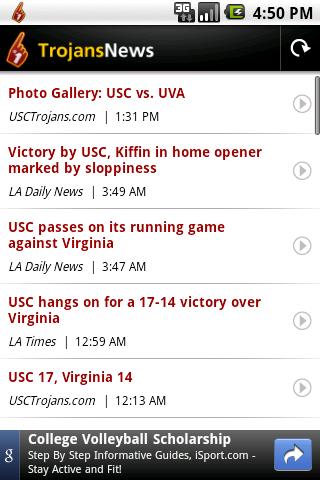 trojans-news for android screenshot