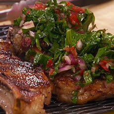 Grilled Veal Chops with Raw Sauce
