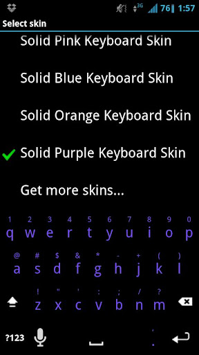 Solid Purple Keyboard Skin