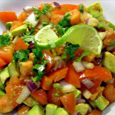 Simple Tomato and Avocado Salad