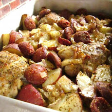 Spanish Chicken With Chorizo and Potatoes