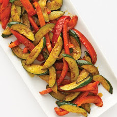 Zucchini, Bell Pepper, and Curry Paste