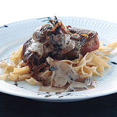 Filet Mignon with Stroganov Sauce