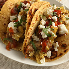 Chorizo and Potato Breakfast Tacos Recipe