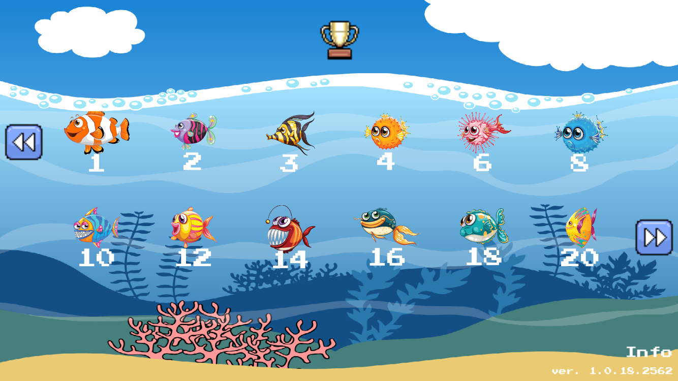 Android application Fishing puzzle for toddlers screenshort