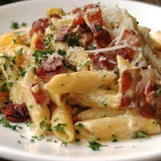 Bacon and Parmesan Penne Pasta