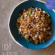 Light and Fresh Wheat Berry Salad