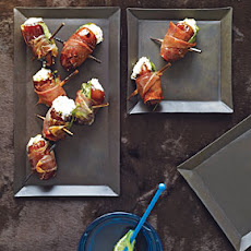 Dates with Goat Cheese Wrapped in Prosciutto