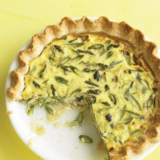 Asparagus, Leek, and Gruyere Quiche