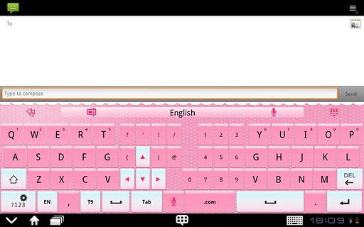 【免費個人化App】GO Keyboard Pink theme(Pad)-APP點子