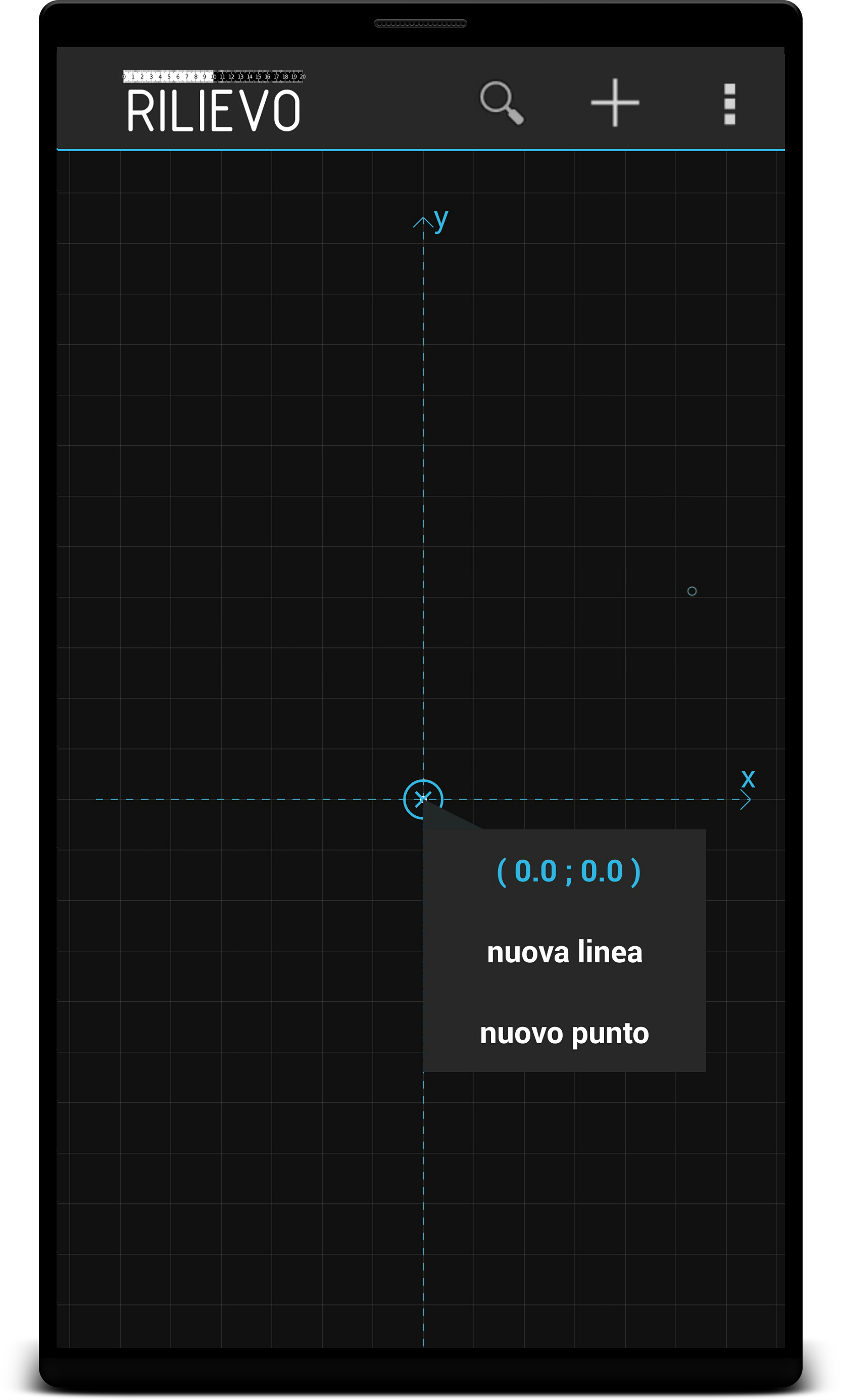 Android application Rilievo screenshort
