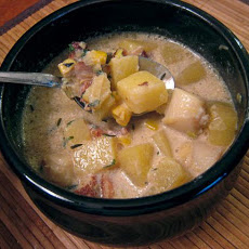 Scallop, Corn and Bacon Chowder