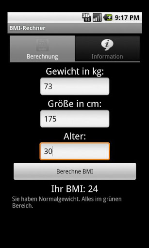 BMI Rechner