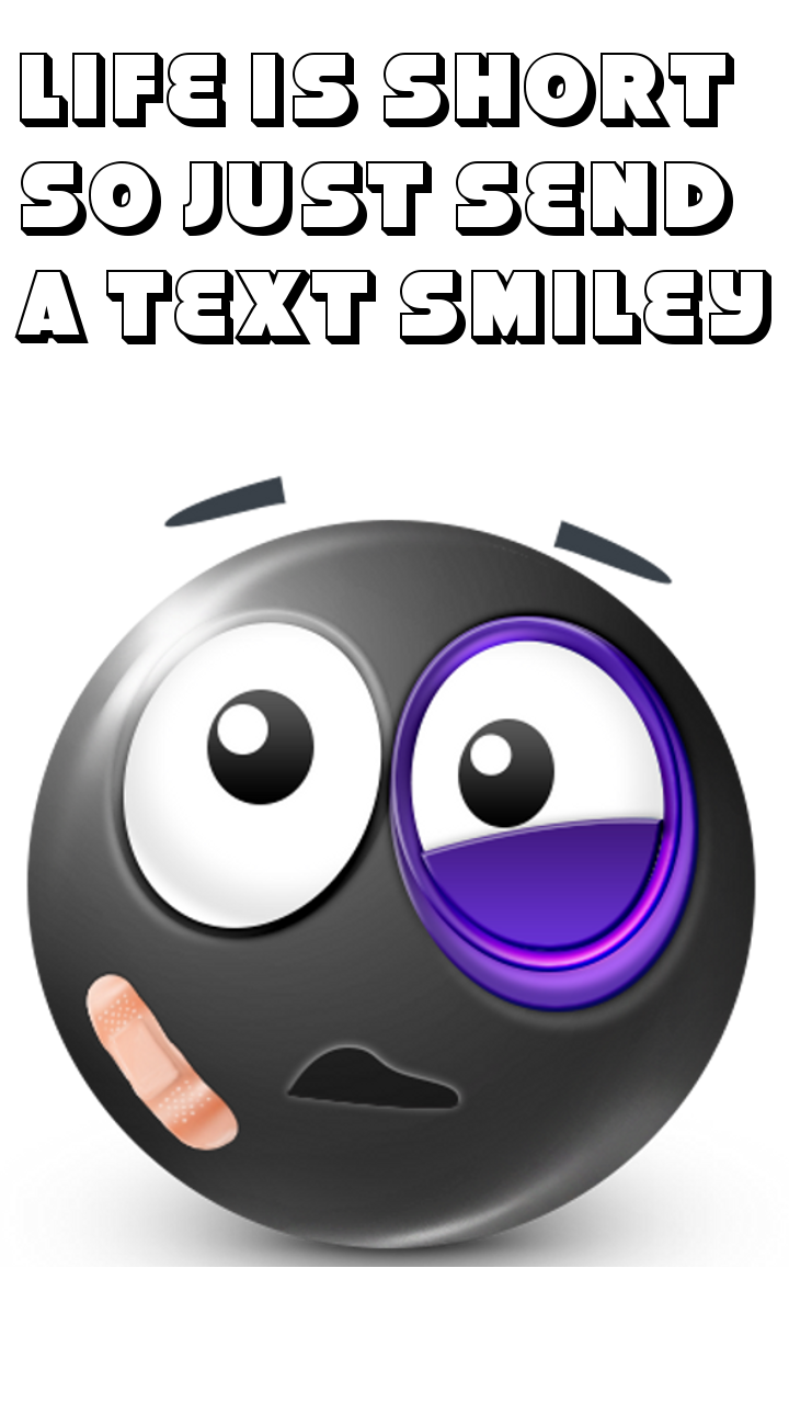 Android application Black Smileys by Emoji World ™ screenshort