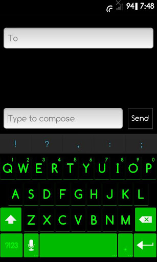 DarkGreenICE Skin for ICS Keyb