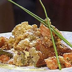 Shrimp and Asparagus Risotto Casserole