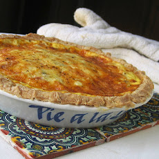 Cheddar and Tomato Quiche