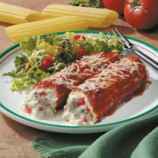 Sausage Cheese Manicotti