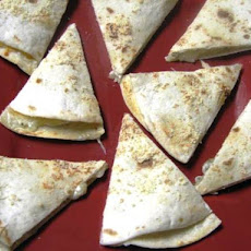 Basil & Cheese Tortilla Wedges