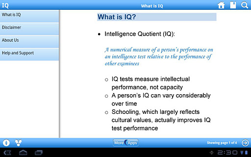 IQ for Tablet