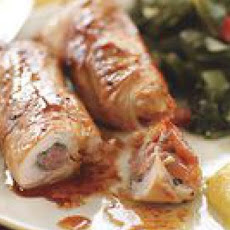 Turkey Saltimbocca with Honey Polenta and Kale