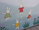 Dancing Rabbits Mural