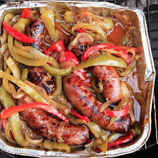 Grilled Italian Sausage with Sweet and Sour Peppers and Onions