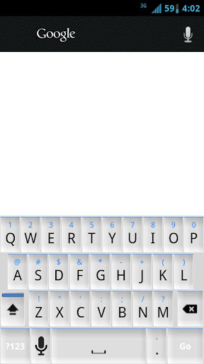 White and Blue Keyboard Skin