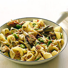 Artichoke and Fava Pappardelle