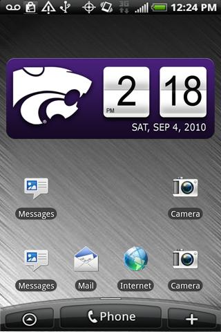 Kansas State Wildcats Clock