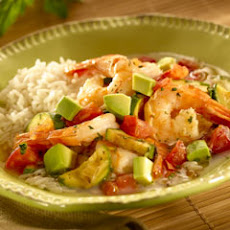 Shrimp & Avocado In Savory Broth
