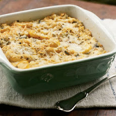 Baked Couscous with Summer Squash and Herbs