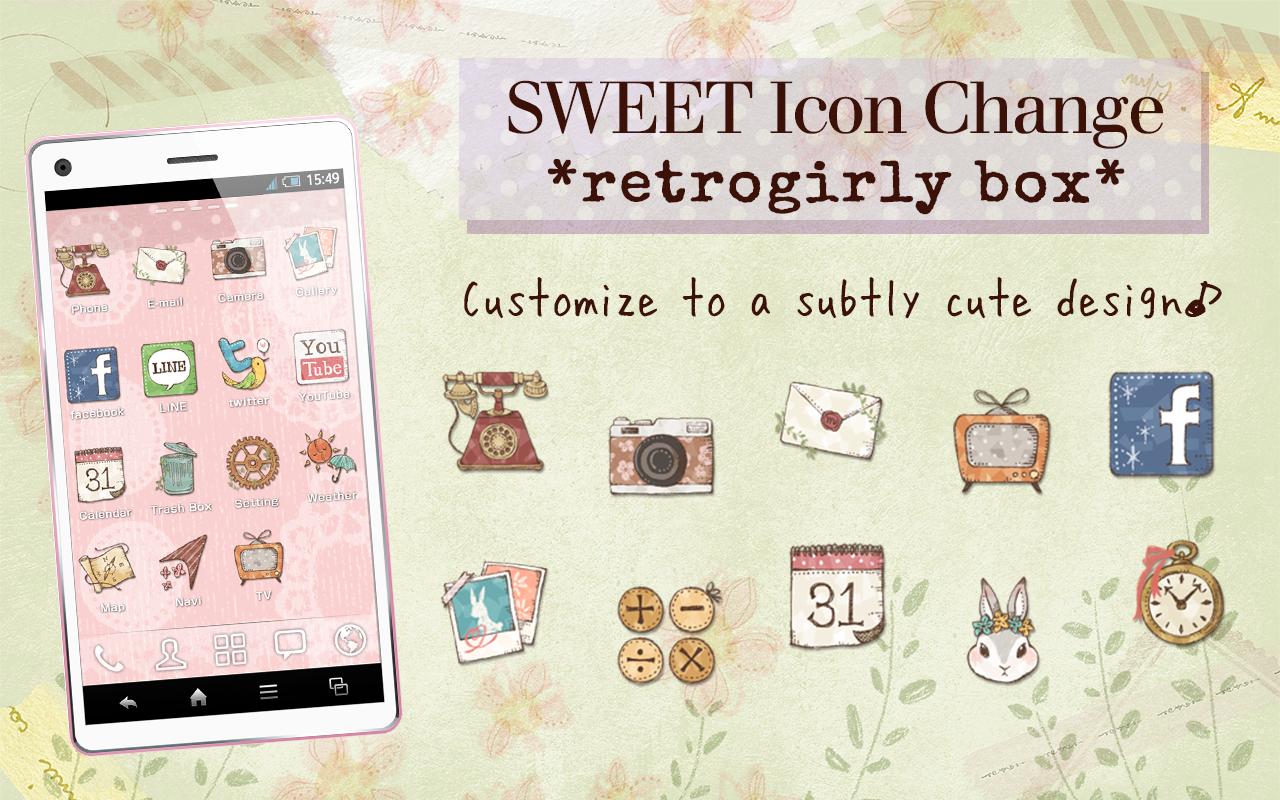 Android application SweetIconChange*retrogirlybox* screenshort