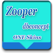 Zooper widget clock one