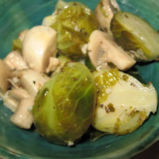 Marinated Brussels Sprouts and Mushrooms