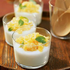 Cardamom Pudding with Mango