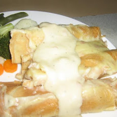 Chicken Cordon Bleu Crepes