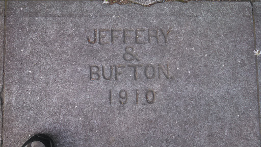 Jeffery & Bufton 1910 Sidewalk Stamp