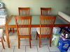 Comedor 6 Sillas Color Maple Crital Templado 