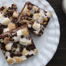 Mint Chocolate Chip Rocky Road Bars