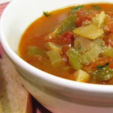 Unstuffed Green Pepper Soup
