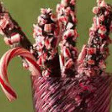 Chocolate-Peppermint Pretzel Rods