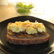 Mushrooms & Scrambled Eggs on Toast